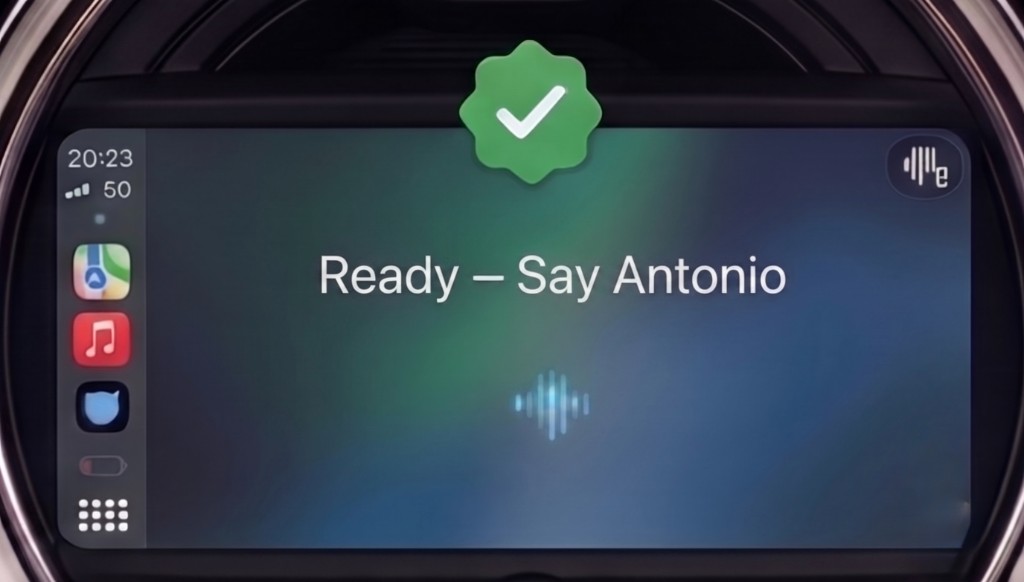 My Antonio ready screen showing Ready - Say Antonio
