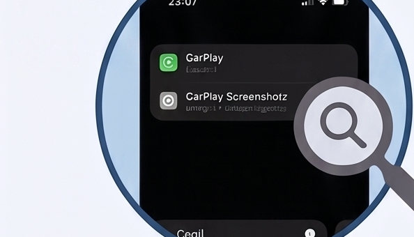 iPhone Settings search showing CarPlay